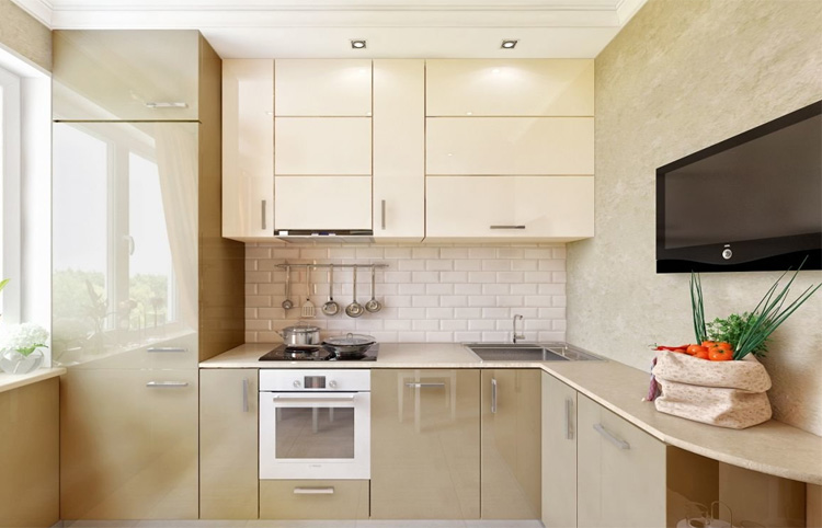 дизайн кухни 9м2 в типовой панельный дом