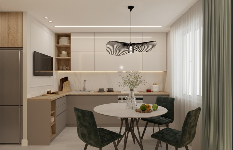 Дизайн кухни 13 кв. метров: идеи по обустройству интерьера, особенности планировки
