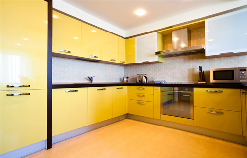 желтые кухонные гарнитуры Новосибирск
