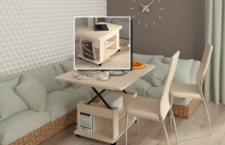мебель для гостиной - журнальный раскладной стол