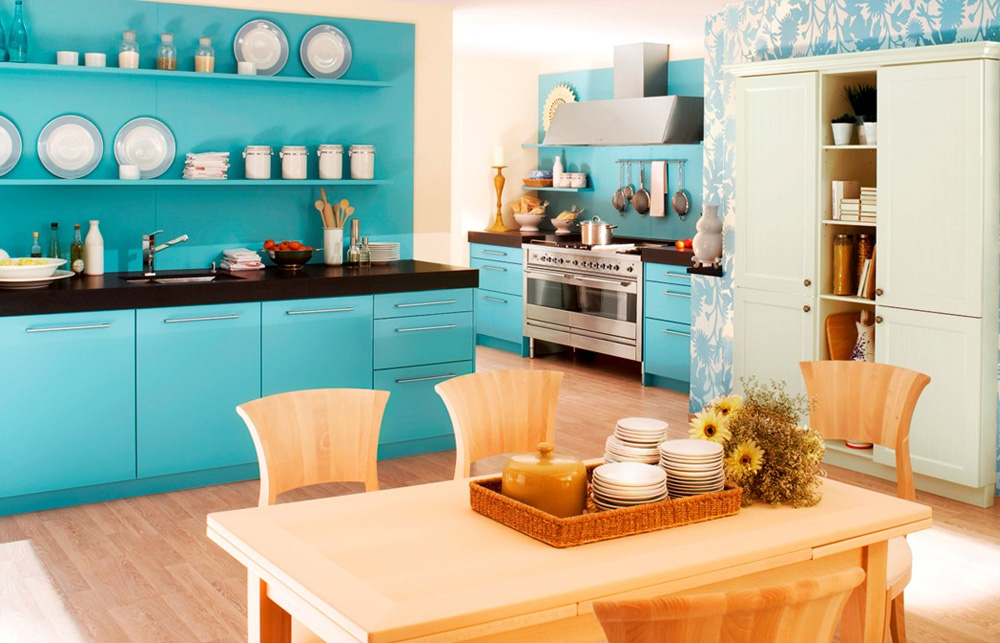 голубая кухня