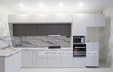 Фото кухня угловая хай-тек модерн белая 